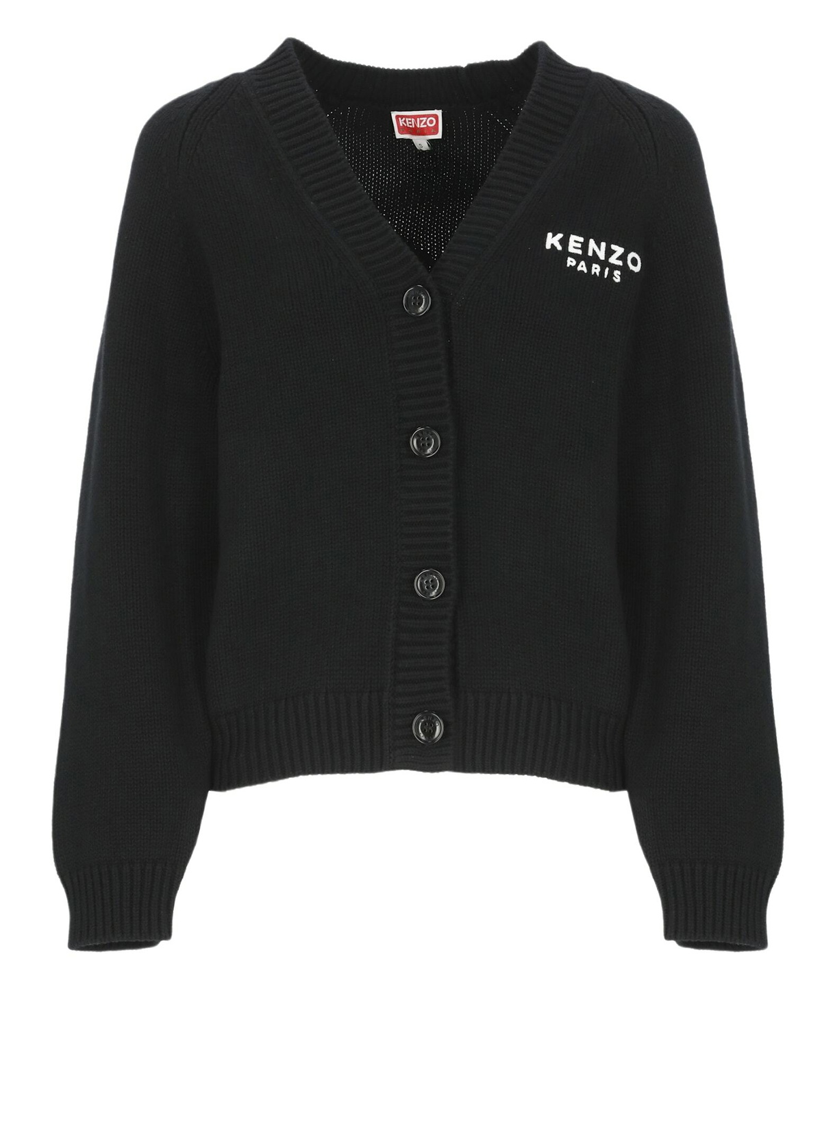 KENZO - Boke Flower Crest Wool Cardigan Kenzo
