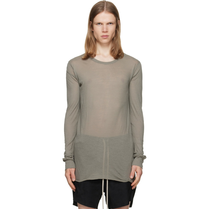 Photo: Rick Owens Taupe Tower Basic LS T-shirt