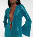 Dodo Bar Or Sequin-embellished midi dress