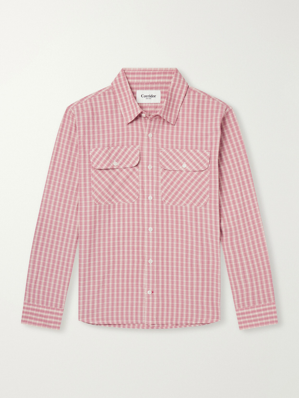 Corridor - Americana Checked Cotton Shirt - Red
