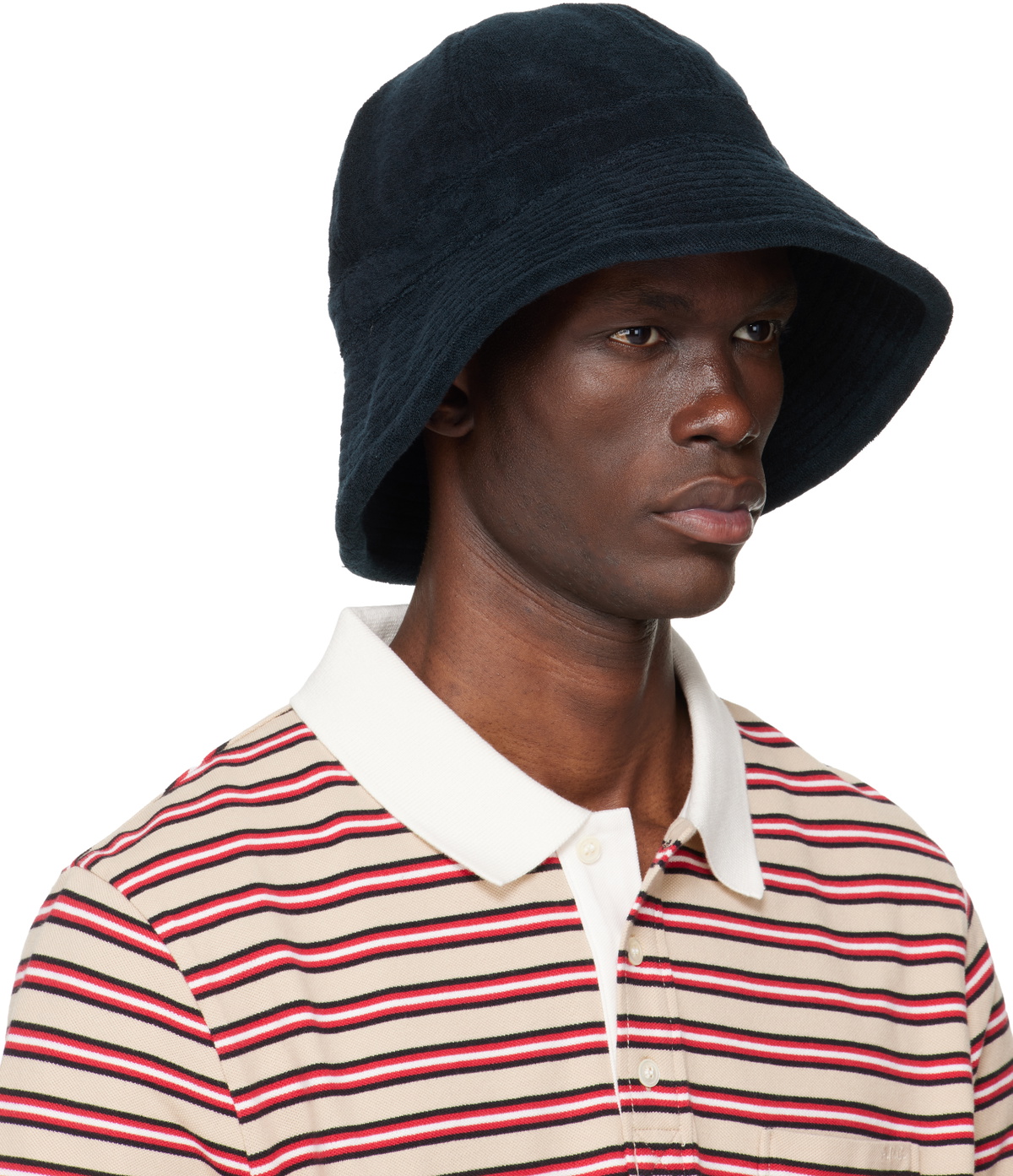 A.P.C. Navy 'Le Bob' Bucket Hat