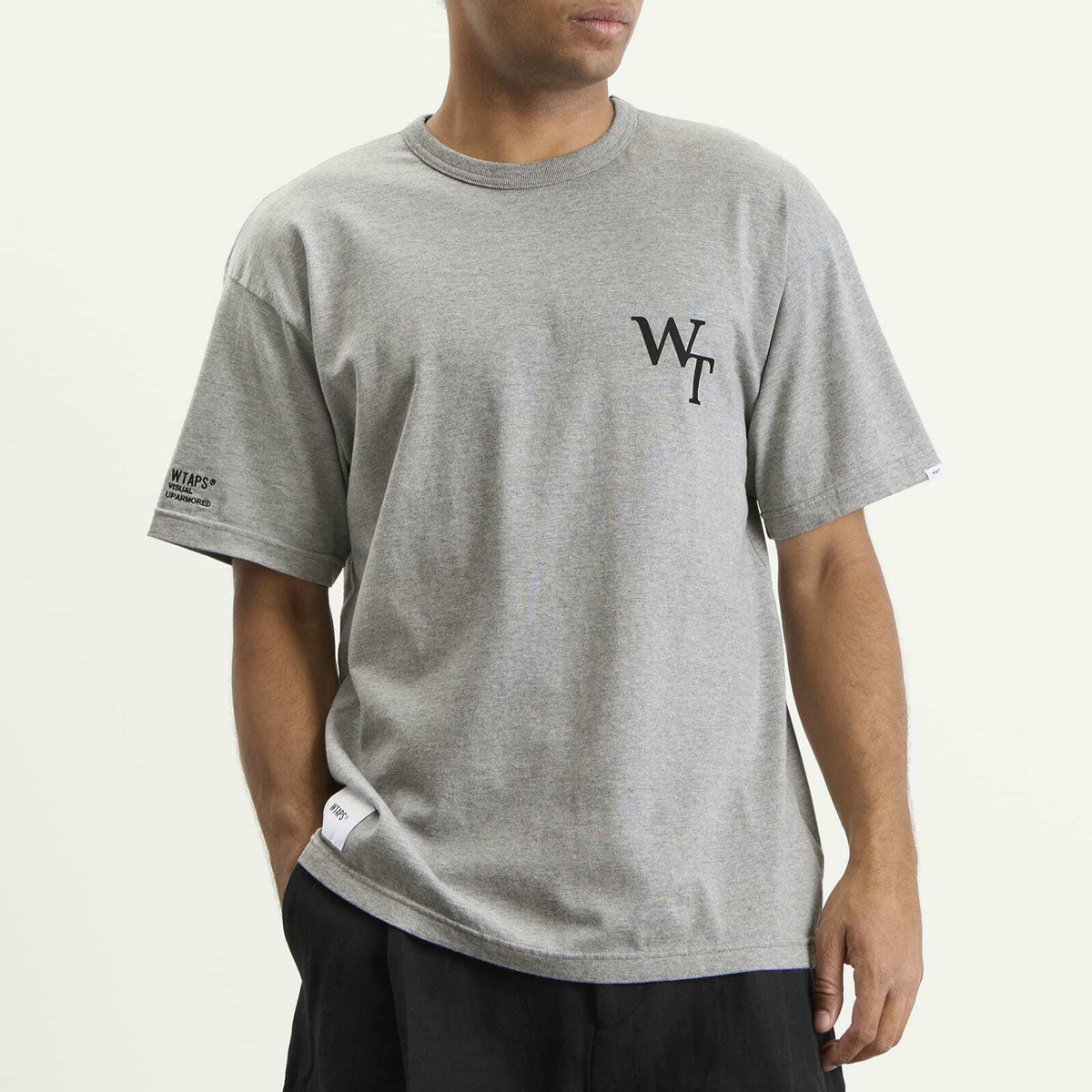 WTAPS Men's Academy Ss in Light Gray