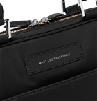 WANT LES ESSENTIELS - Haneda Leather-Trimmed Nylon Briefcase - Black