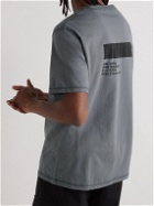 AFFIX - Standardised Logo-Print Organic Cotton-Jersey T-Shirt - Gray