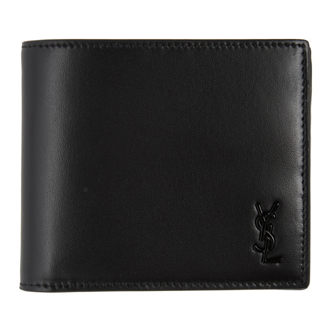 Photo: Saint Laurent Black Tiny Monogram East/West Wallet