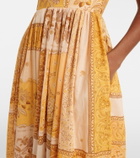 Zimmermann Lucky shirred cotton corset dress