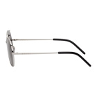 Marni Silver Metal Round Sunglasses