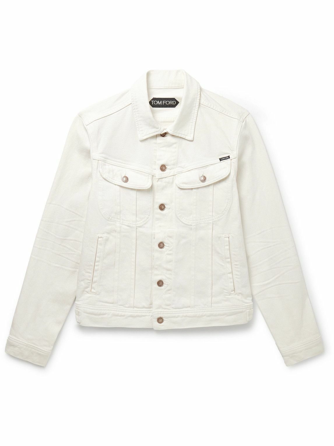 TOM FORD - Icon Selvedge Denim Jacket - Neutrals