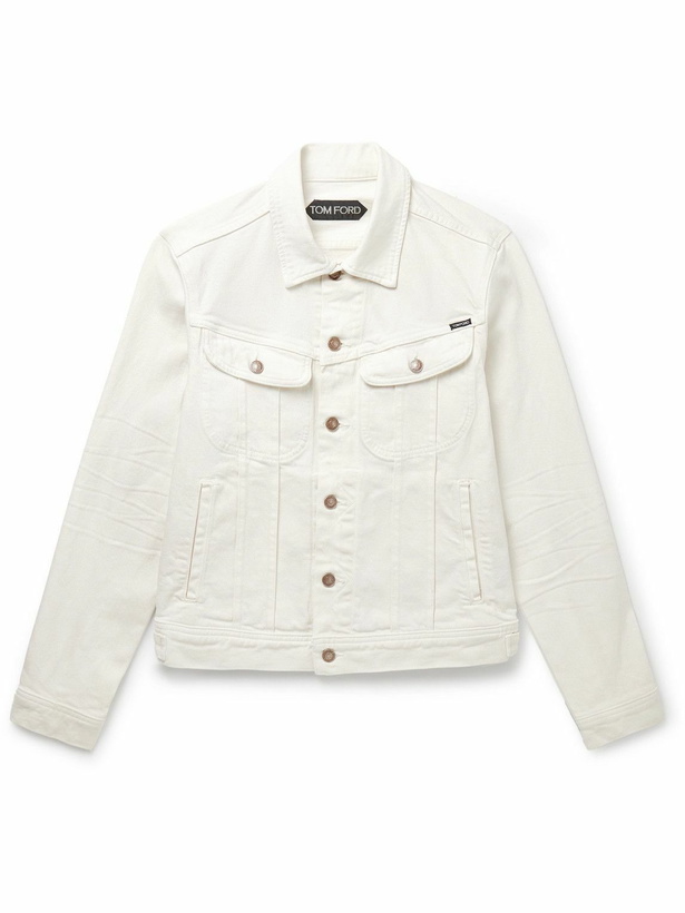 Photo: TOM FORD - Icon Selvedge Denim Jacket - Neutrals
