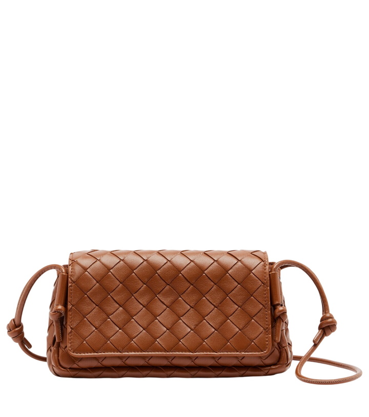 Photo: Bottega Veneta Notturno Intrecciato leather crossbody bag