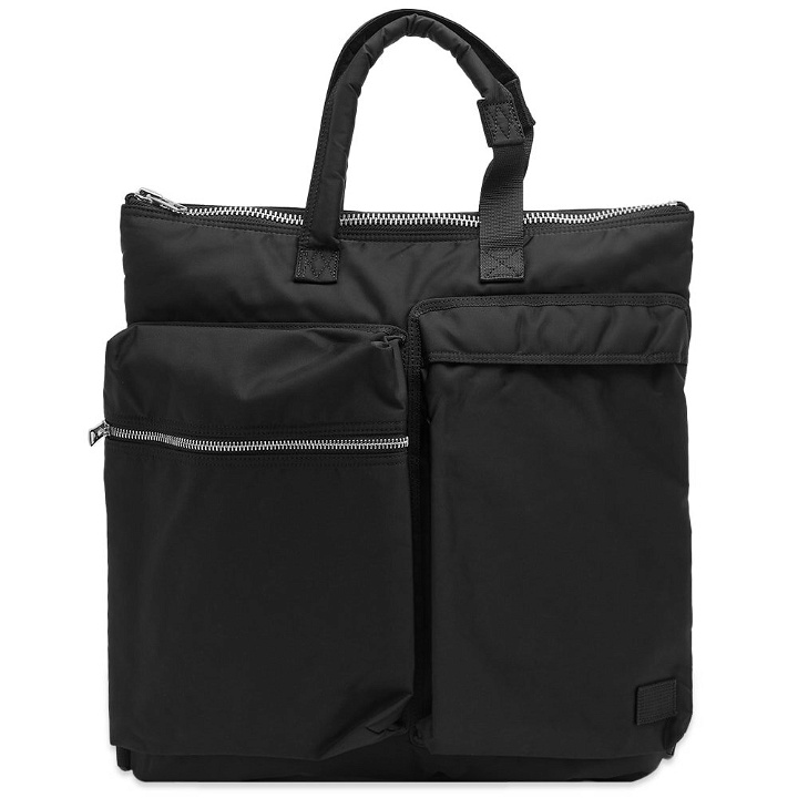 Photo: Sacai x Porter Helmet Back Pack Bag in Black