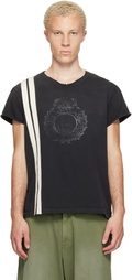 424 Black Capped Thermal T-shirt