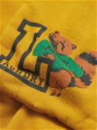 KAPITAL - Scarf-Detail Logo-Print Cotton-Jersey Hoodie