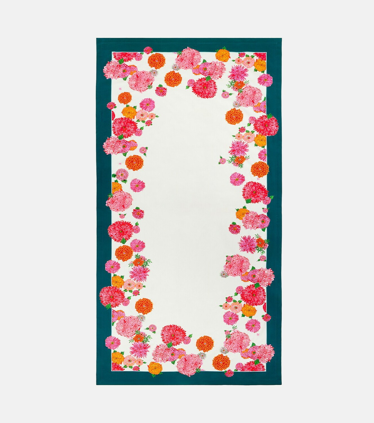 La DoubleJ Bright Blooms Large cotton tablecloth