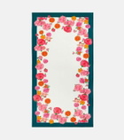 La DoubleJ Bright Blooms Large cotton tablecloth