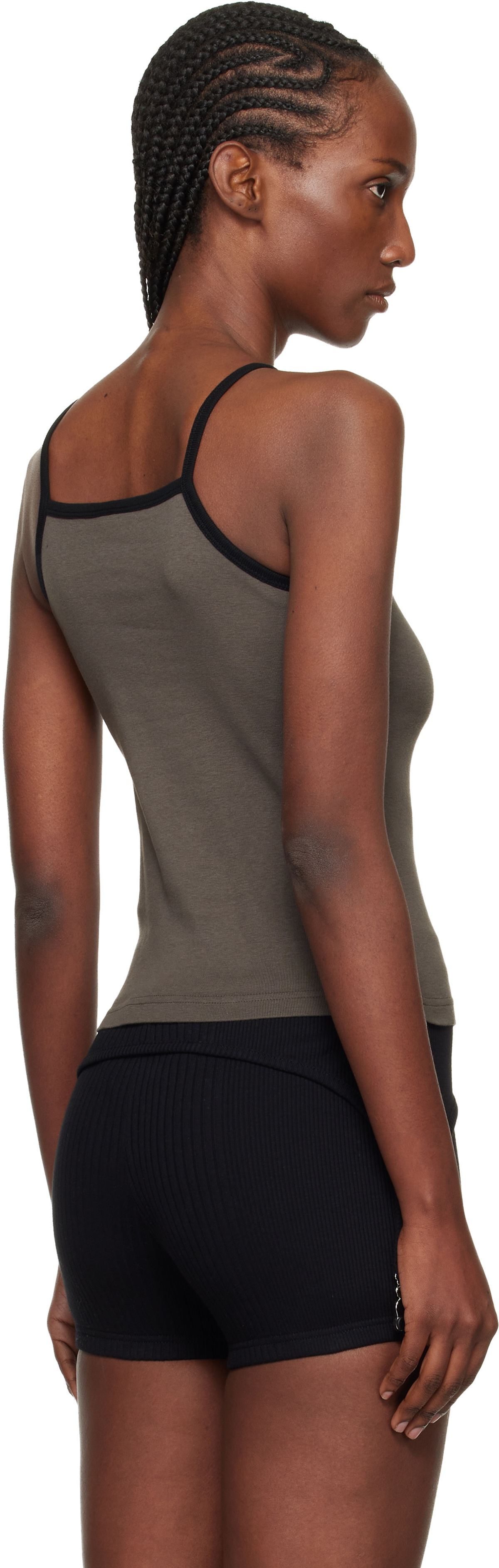 Courrèges Gray Contrast Tank Top
