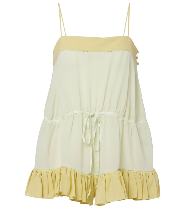 Photo: Chloé Ruffled silk romper