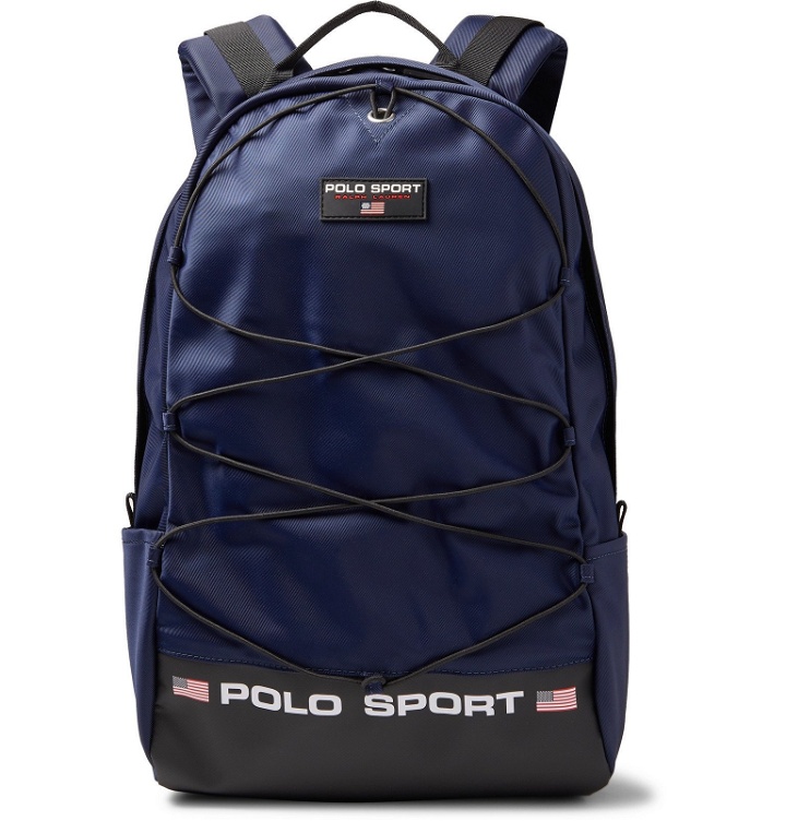 Photo: Polo Ralph Lauren - Logo-Print Nylon Backpack - Blue