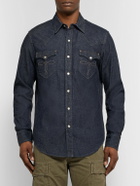 RRL - Slim-Fit Denim Western Shirt - Blue