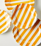 Cabana Righe set of 2 ceramic dinner plates