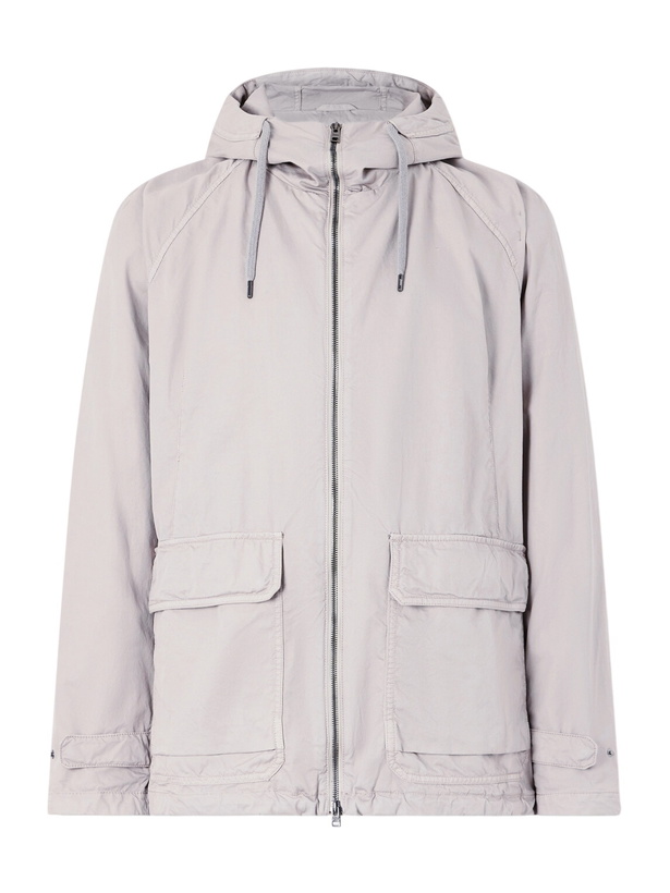Photo: Herno - Cotton-Shell Hooded Jacket - Neutrals