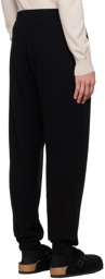 Ghiaia Cashmere Black Drawstring Lounge Pants