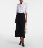 Junya Watanabe Pleated midi skirt