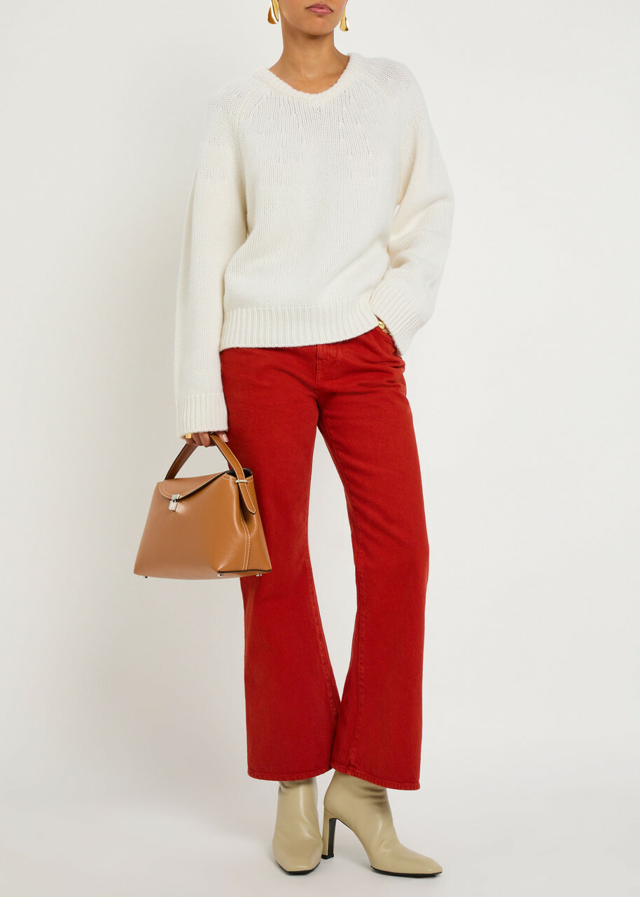 Lisa Yang Oia Textured Cashmere Jumper Cream