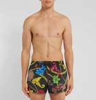 Versace - Short-Length Printed Swim Shorts - Black