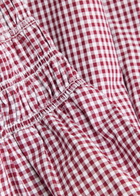 Faithfull The Brand Eudora Gingham Stretch-cotton Midi Dress Red