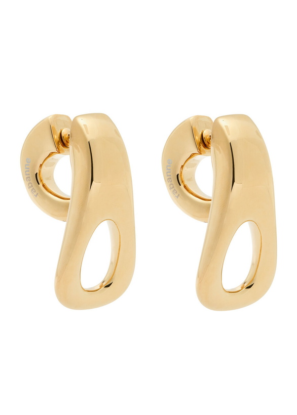 Photo: Rabanne Front-back Drop Earrings - Gold - One Size