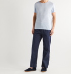 DEREK ROSE - Printed Cotton-Voile Pyjama Trousers - Blue