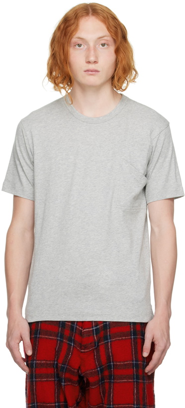 Photo: Comme des Garçons Shirt Gray Pocket T-Shirt