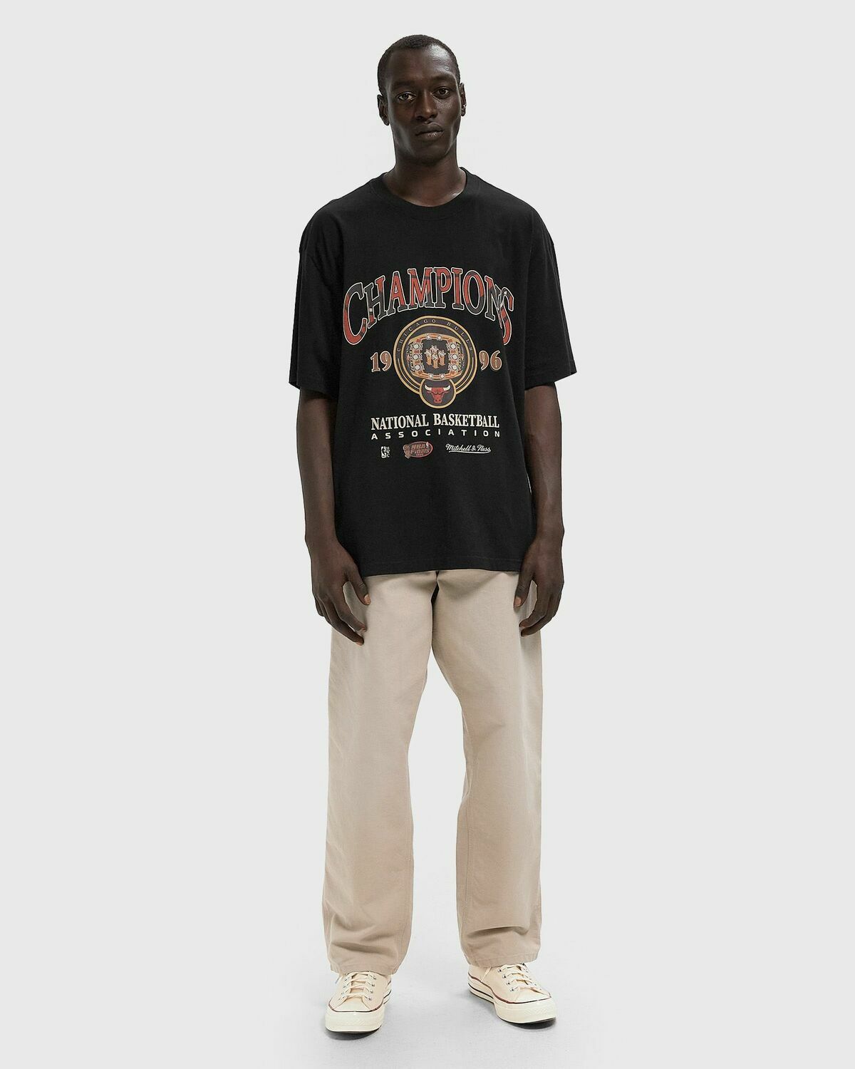 Mitchell & Ness NBA CHAMPIONSHIP RING TEE CHICAGO BULLS 1996 Black Mens Shortsleeves/Team Tee