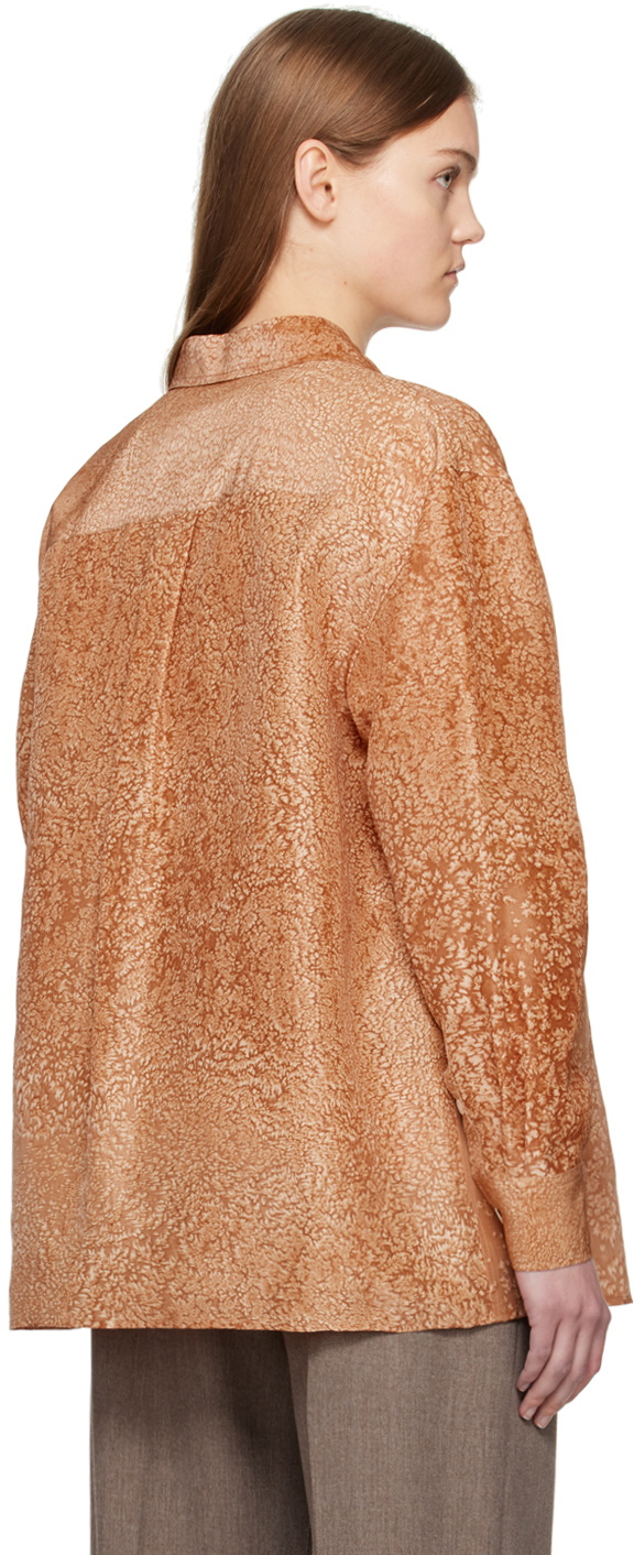 UMBER POSTPAST Orange Hand-Dyed Shirt