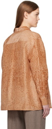 UMBER POSTPAST Orange Hand-Dyed Shirt