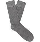Marcoliani - Pin-Dot Modal-Blend Socks - Gray