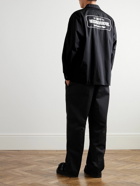 Neighborhood - Logo-Print Canvas Shirt - Black