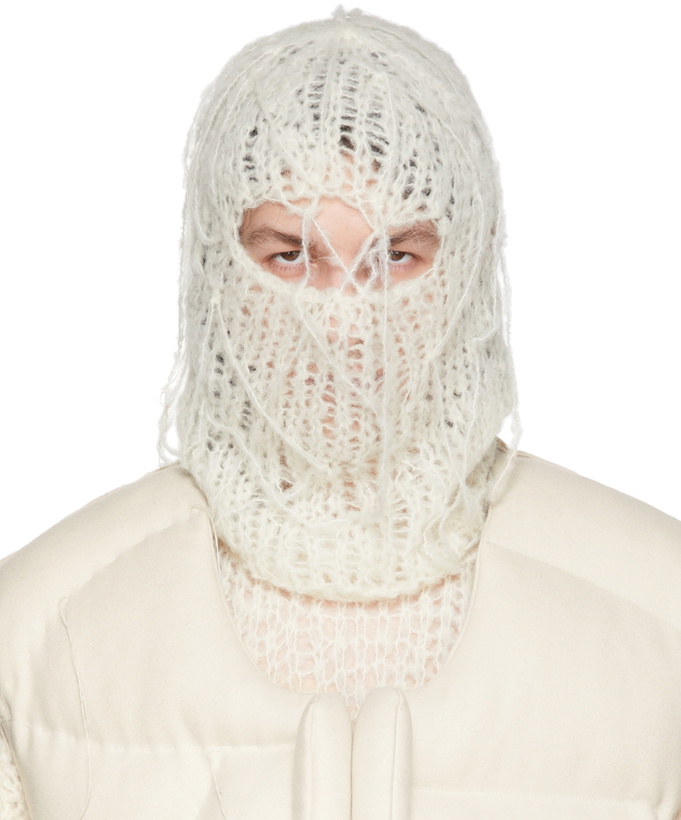 Photo: AIREI SSENSE Exclusive Off-White Alpaca Balaclava