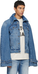 EGONlab Blue Raglan Denim Jacket