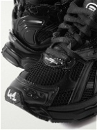Balenciaga - Runner Nylon, Mesh and Rubber Sneakers - Black