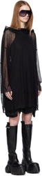 Rick Owens Black Concordians Hooded Tunic Hoodie