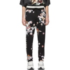 Dolce and Gabbana Black Floral Angels Lounge Pants