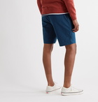 Folk - Crinkled-Cotton Shorts - Blue