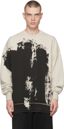 A-COLD-WALL* Off-White & Black Print Sweatshirt