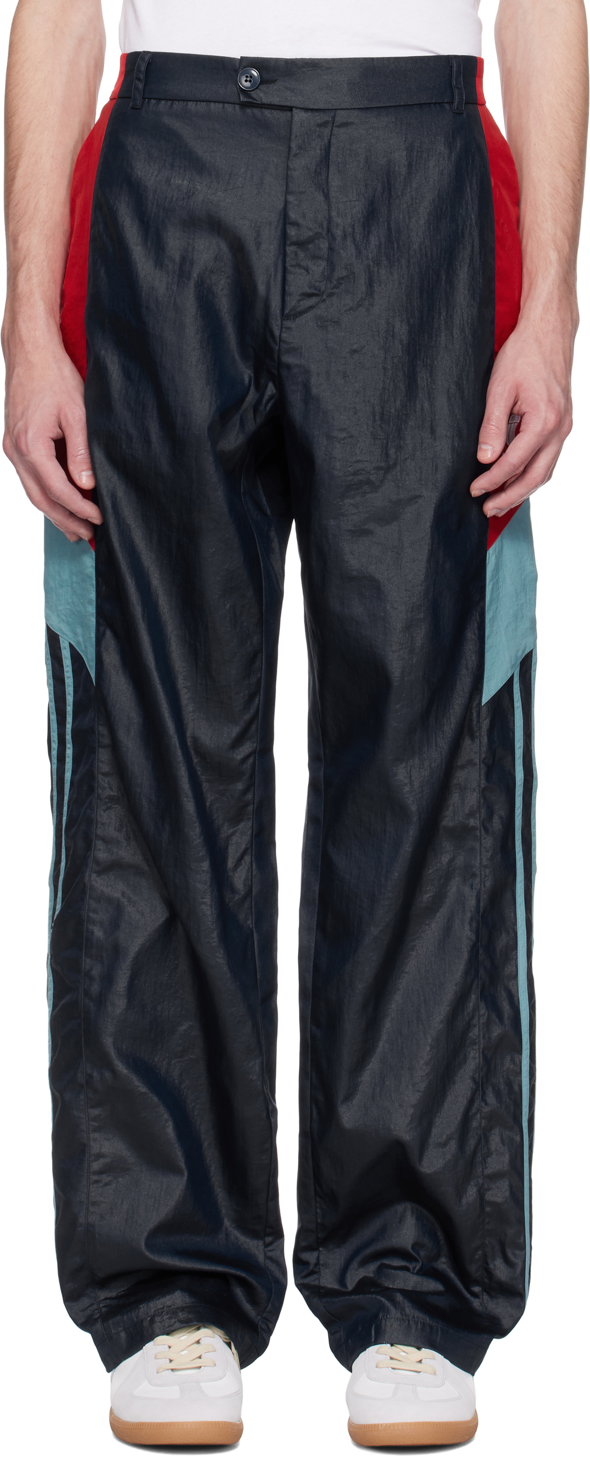 Martine Rose Navy Paneled Track Pants
