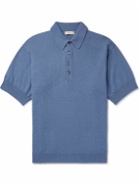 Agnona - Cashmere Polo Shirt - Blue