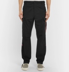 Heron Preston - Embroidered Cotton Cargo Trousers - Men - Black