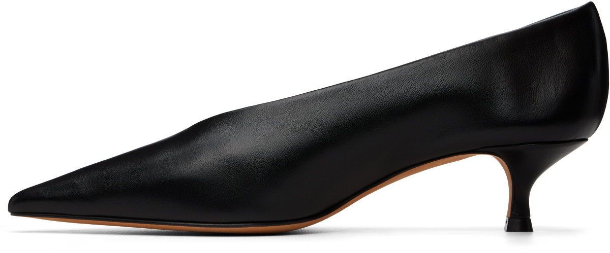 Le Monde Beryl Black Babouche Kitten Heels