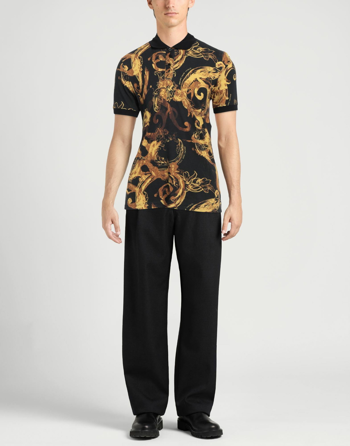 Versace Jeans Couture Mens Polo shirt in Black